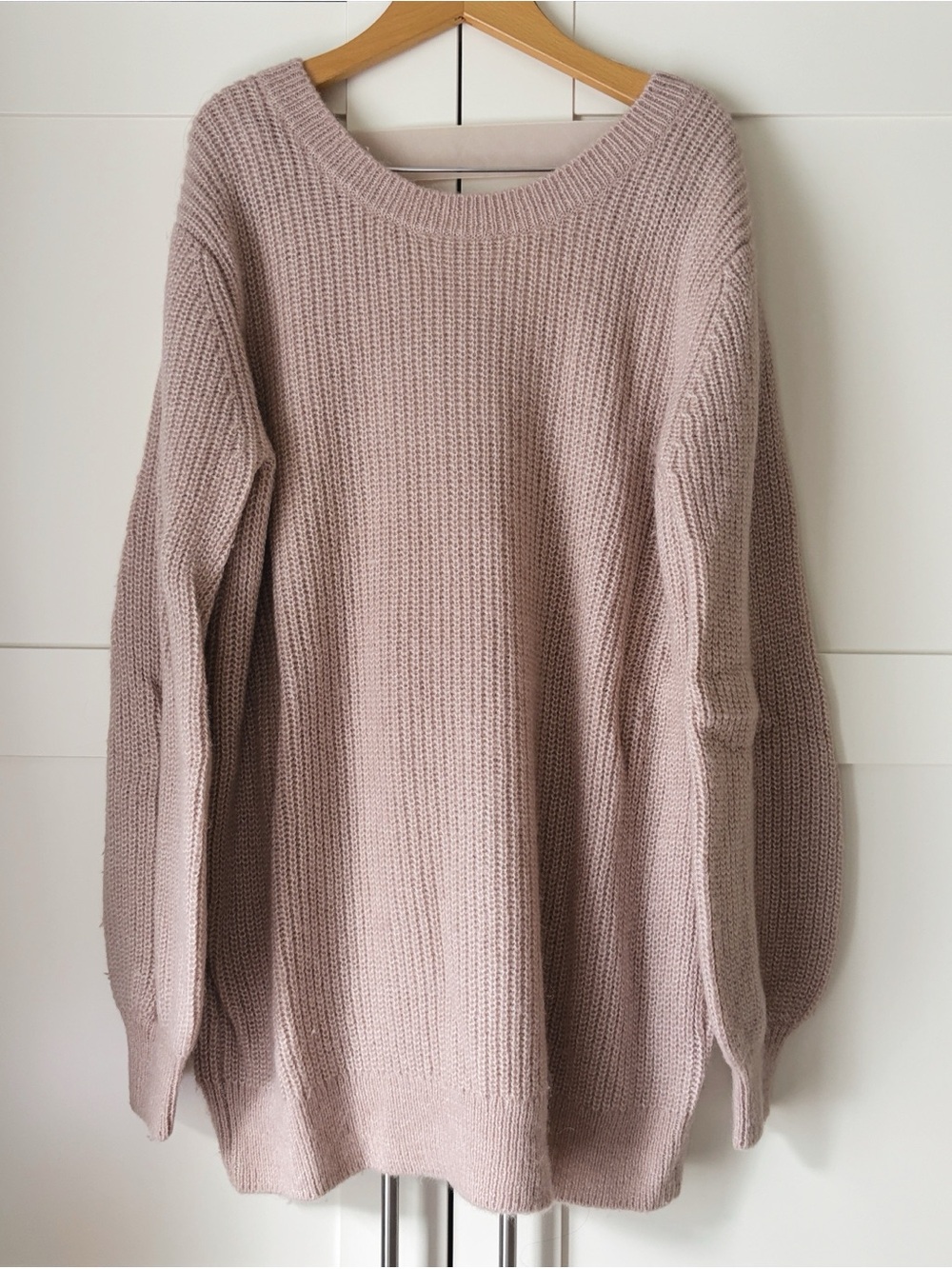 The White Company Wool Alpaca Balloon Sleeve Sweater